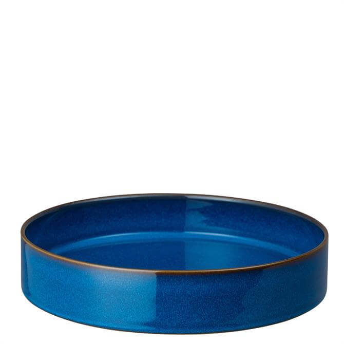 Denby Imperial Blue Straight Round Tray